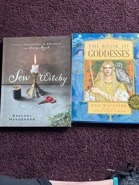 The Book of Goddesses Hardcover Plus additional sewing crafting book
